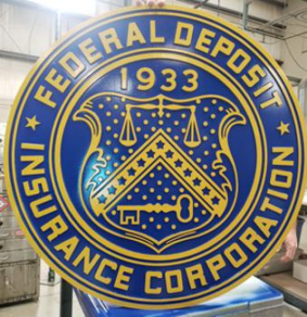 Federal Deposit Insurance Corporation 24" Resin Seal